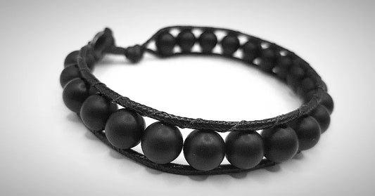 Oniks Doğal Taşlı Erkek Bileklik II