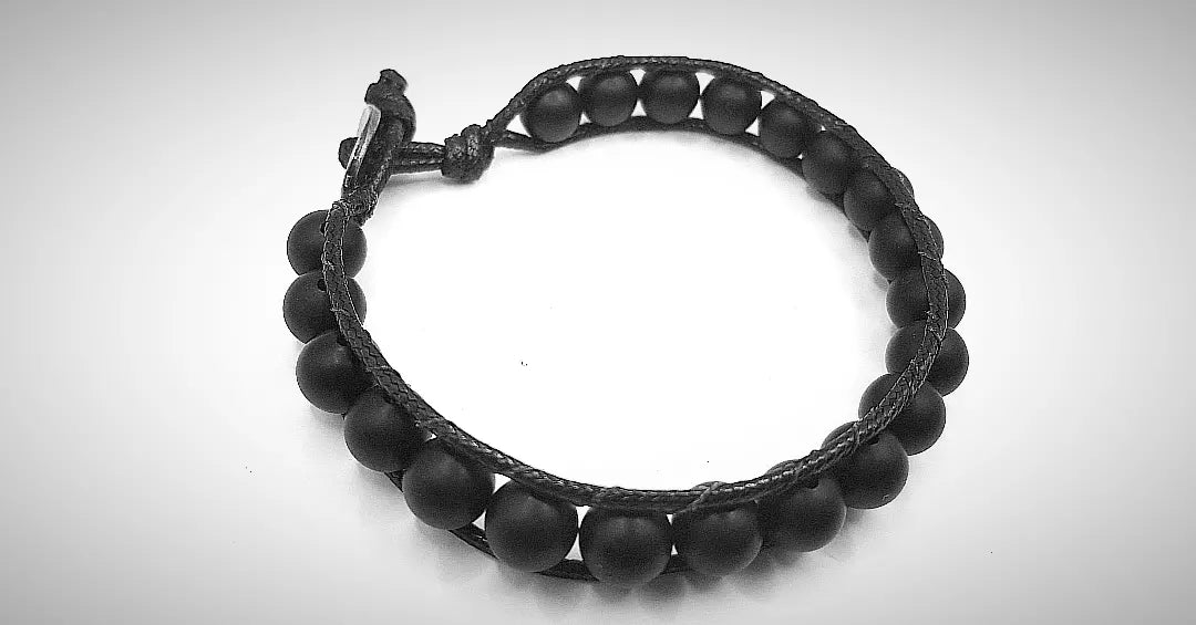 Oniks Doğal Taşlı Erkek Bileklik II