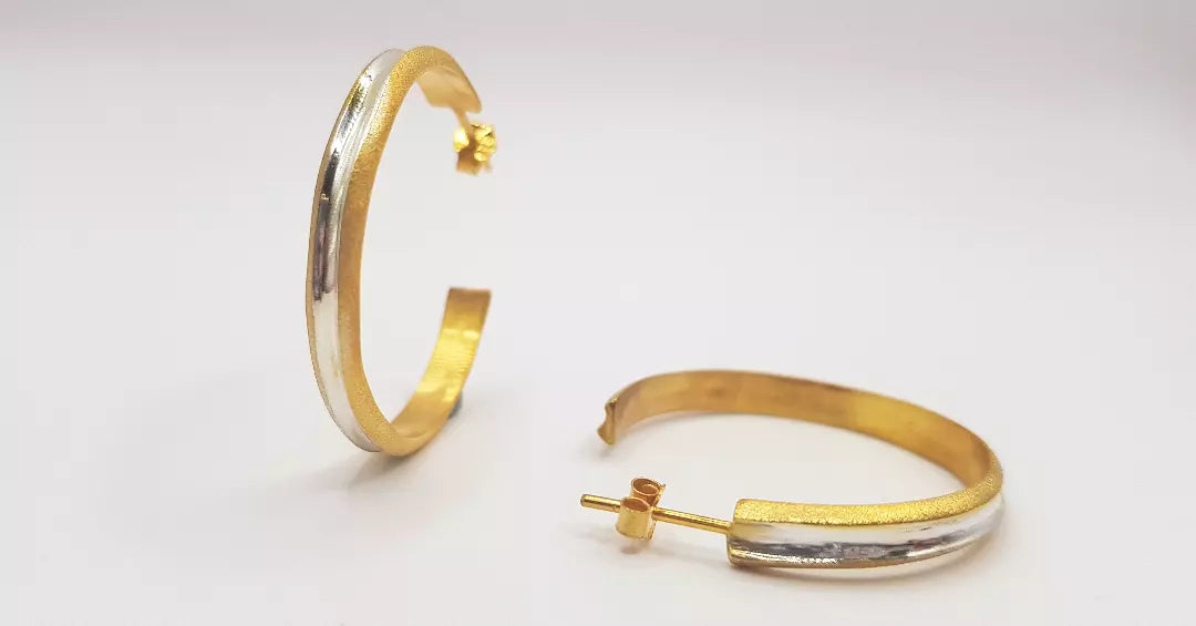 Oluklu Halka Küpe Takımı