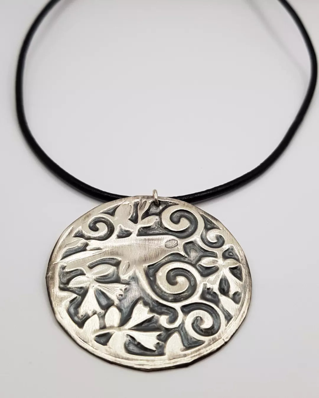 erhani tekniği kuş kolye – el yapımı 995 ayar gümüş tasarım