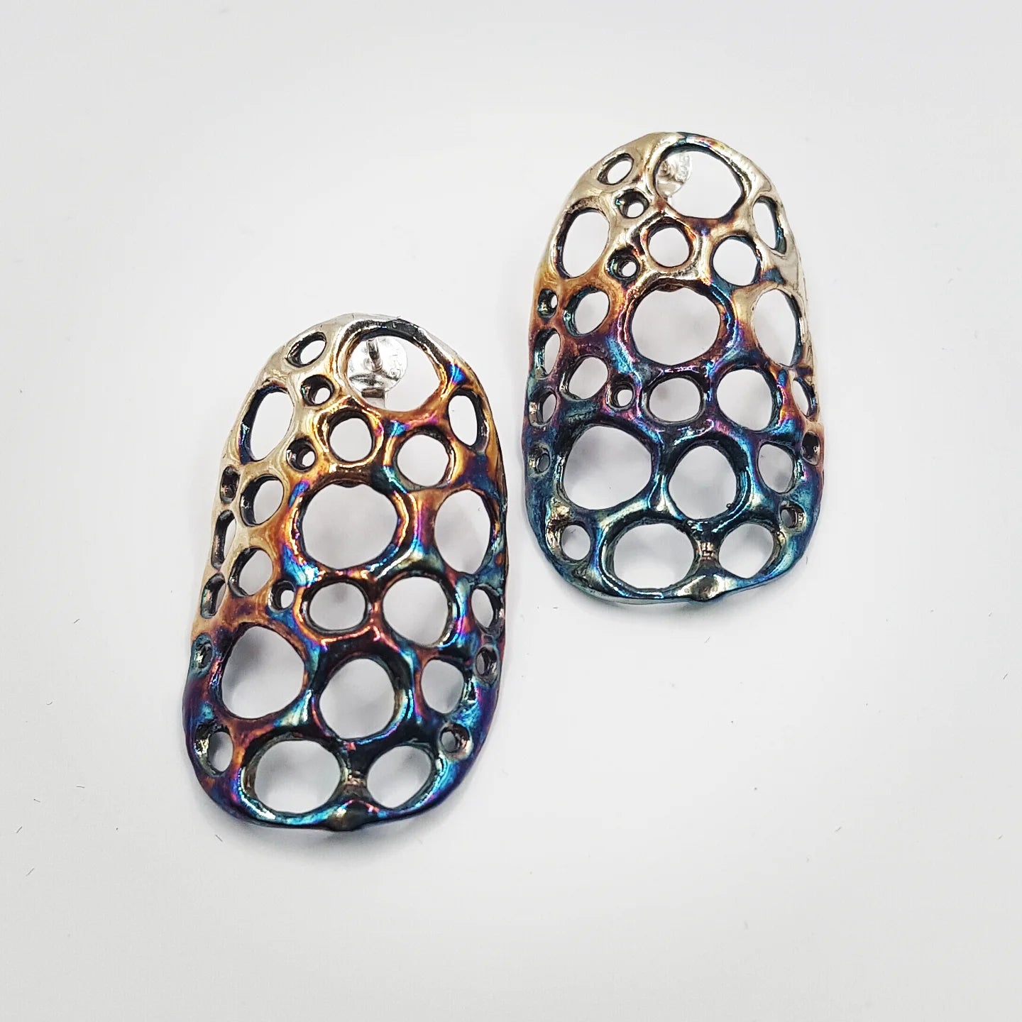 amorf ajurlu gümüş takı - su altı canlılarından ilham almış tasarım