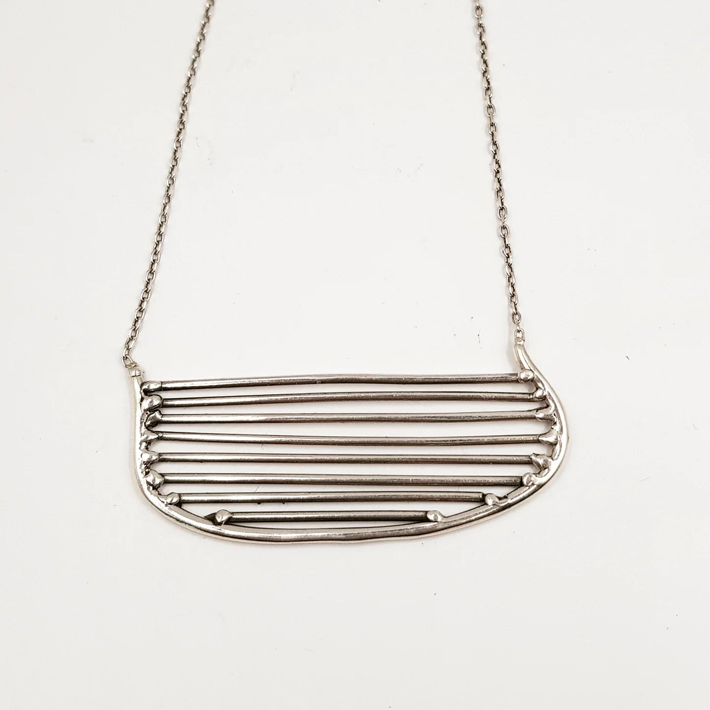 mushroom II kolye - mantardan ilham alınmış gümüş el yapımı takı