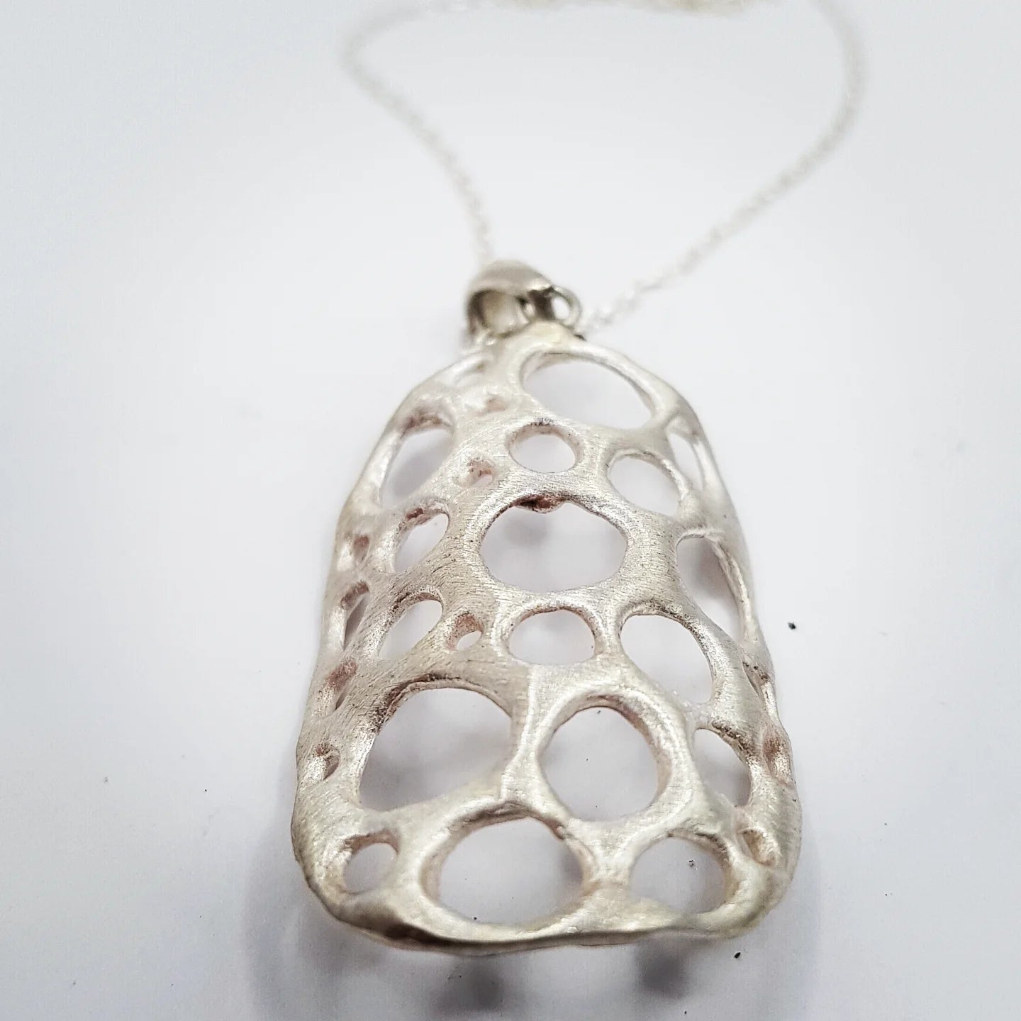 amorf ajurlu gümüş takı - su altı canlılarından ilham almış tasarım