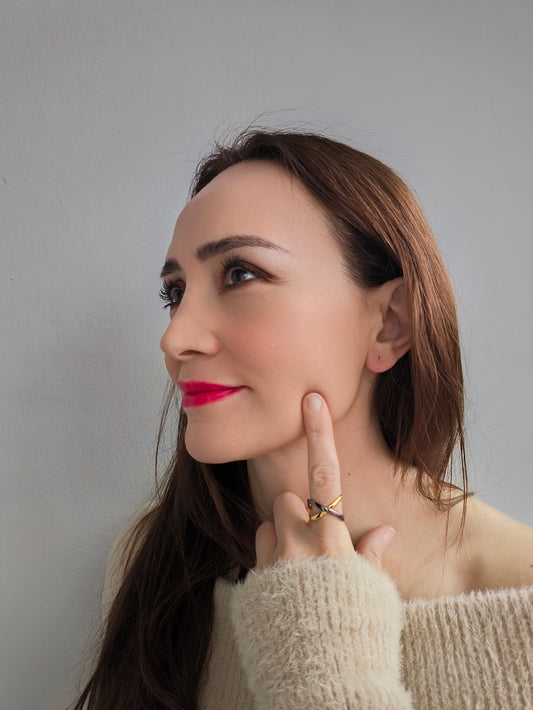 sonsuzluk yüzük – 925 ayar gümüş altın ve rodyum kaplama anlamlı tasarım