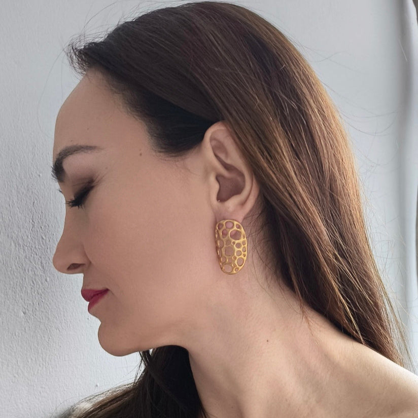 amorf ajurlu gümüş takı - su altı canlılarından ilham almış tasarım