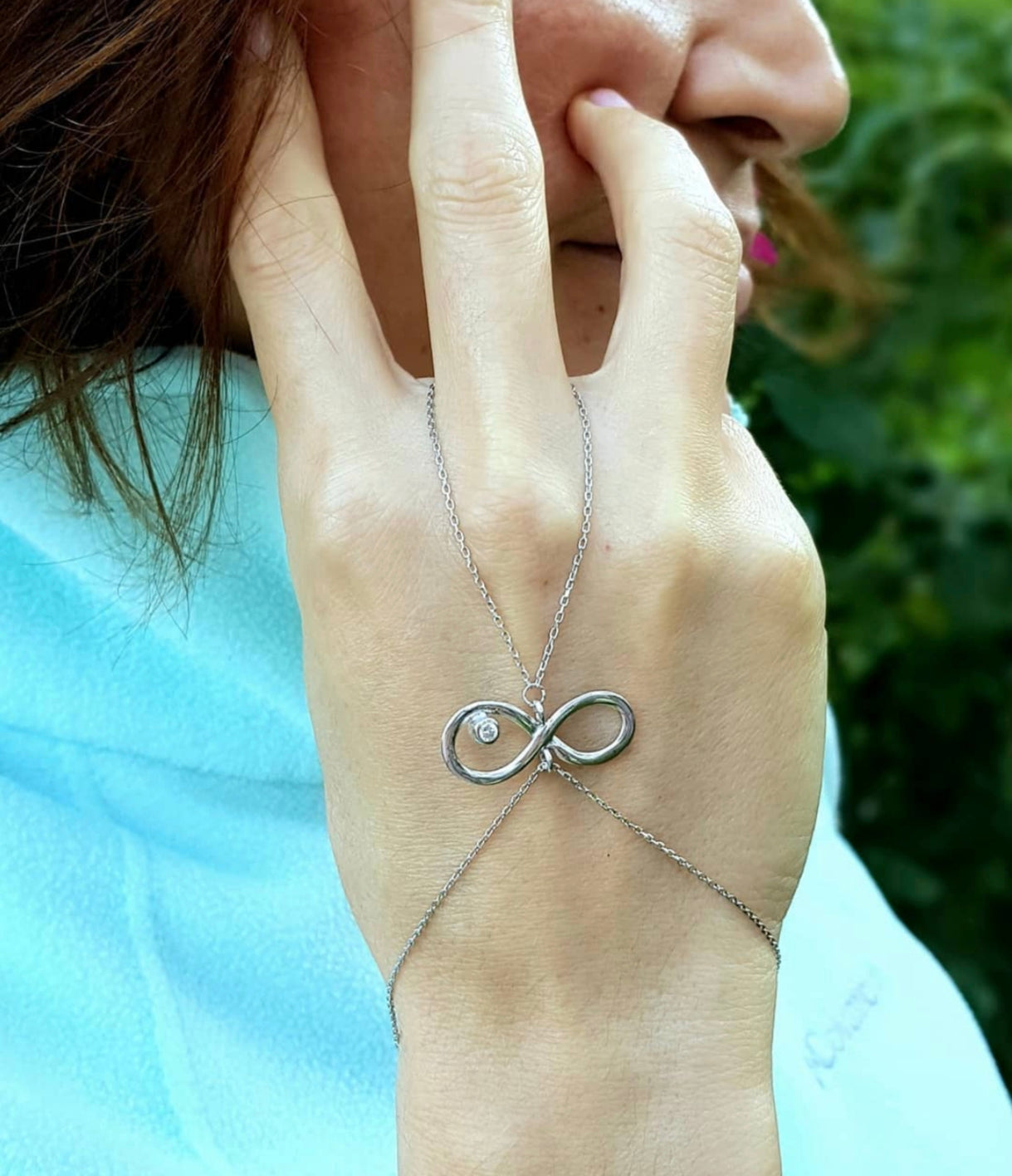 sonsuzluk şahmeran – 925 ayar gümüş zirkon taşlı anlamlı bileklik tasarımı