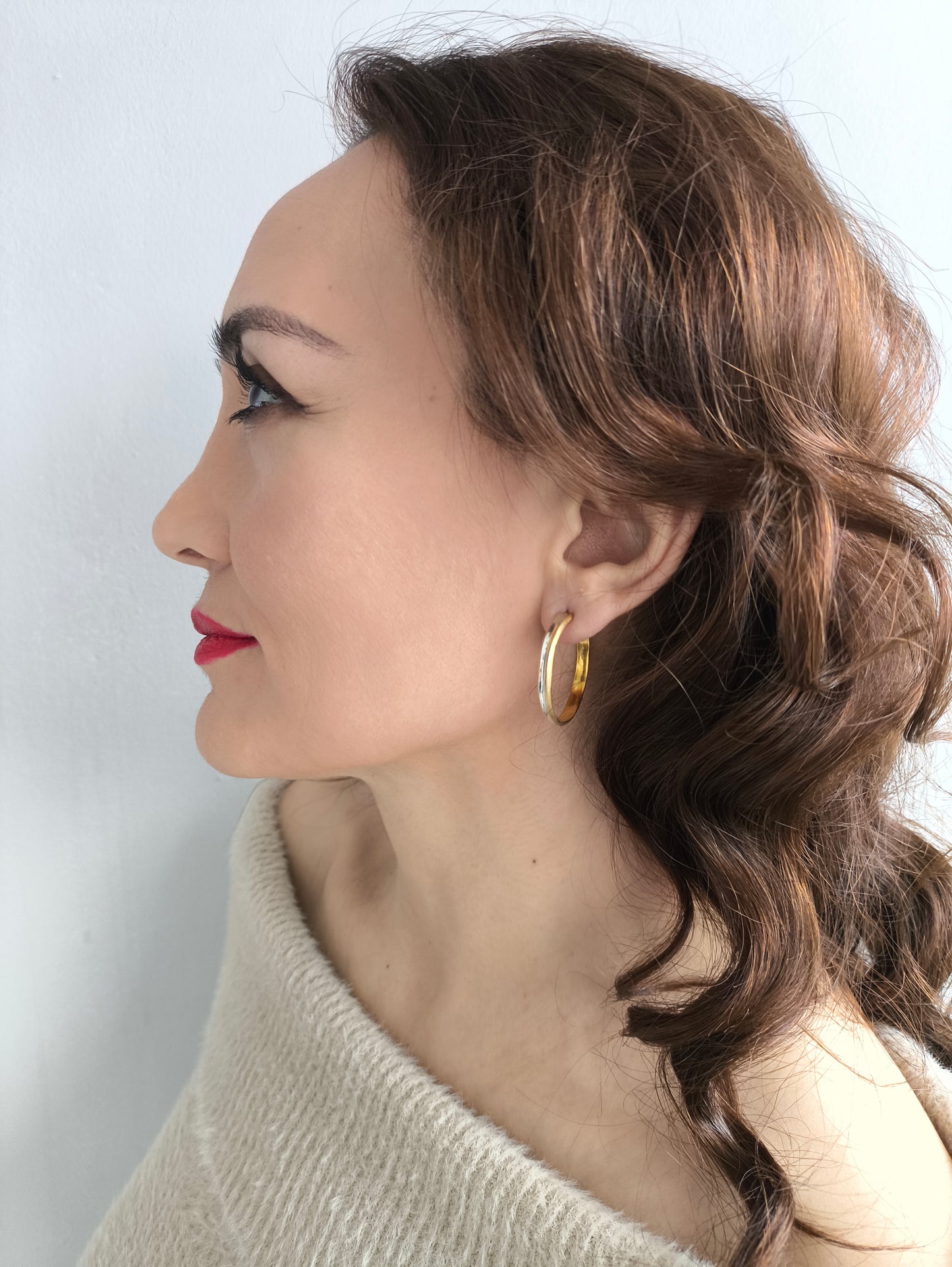 Oluklu Halka Küpe Takımı