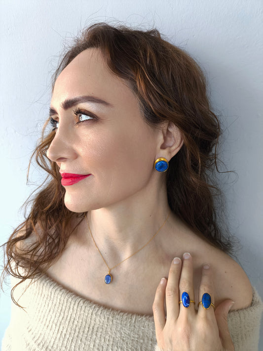 Mavinin Büyüsü Küpe Takımı