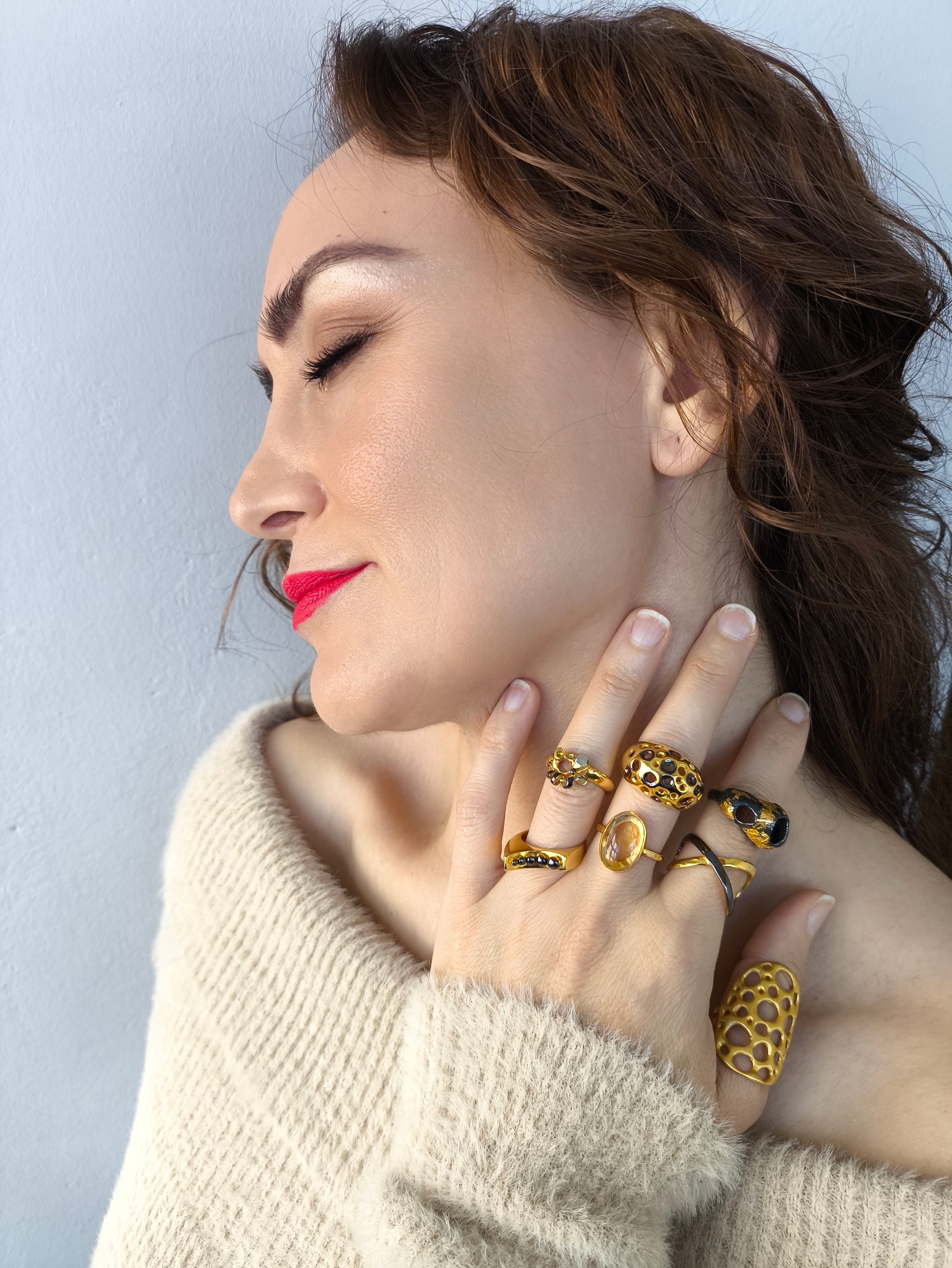 sonsuzluk yüzük – 925 ayar gümüş altın ve rodyum kaplama anlamlı tasarım