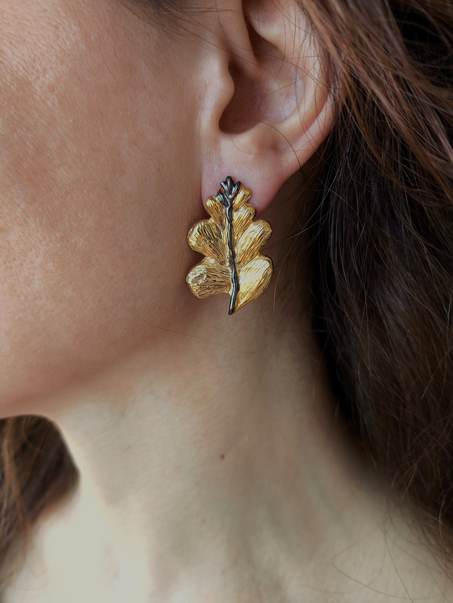 Özgün Yaprak Küpe Takımı