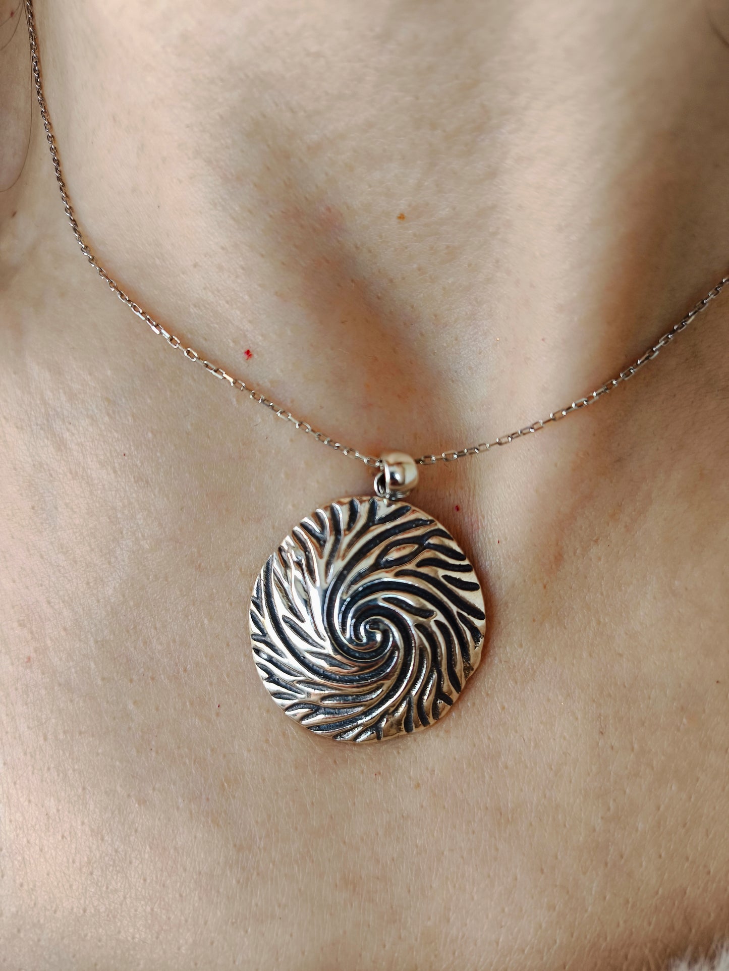 toprak ana kolye - el yapımı köklenme sembolü gümüş takı