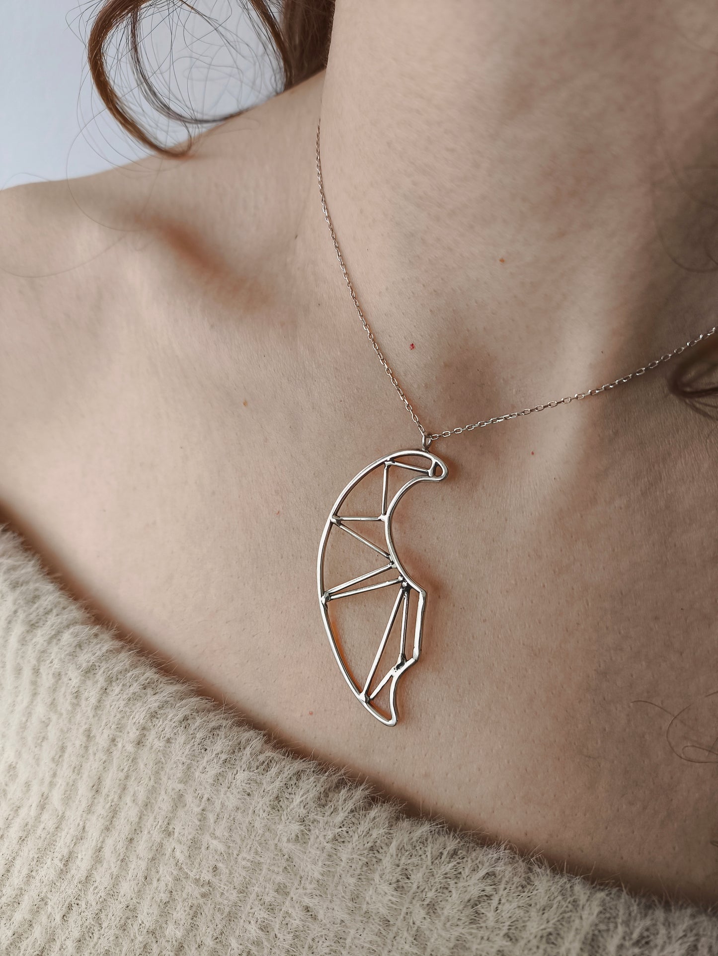 tutunduğum kolye – 925 ayar gümüş, içsel dönüşüm temalı el yapımı tasarım