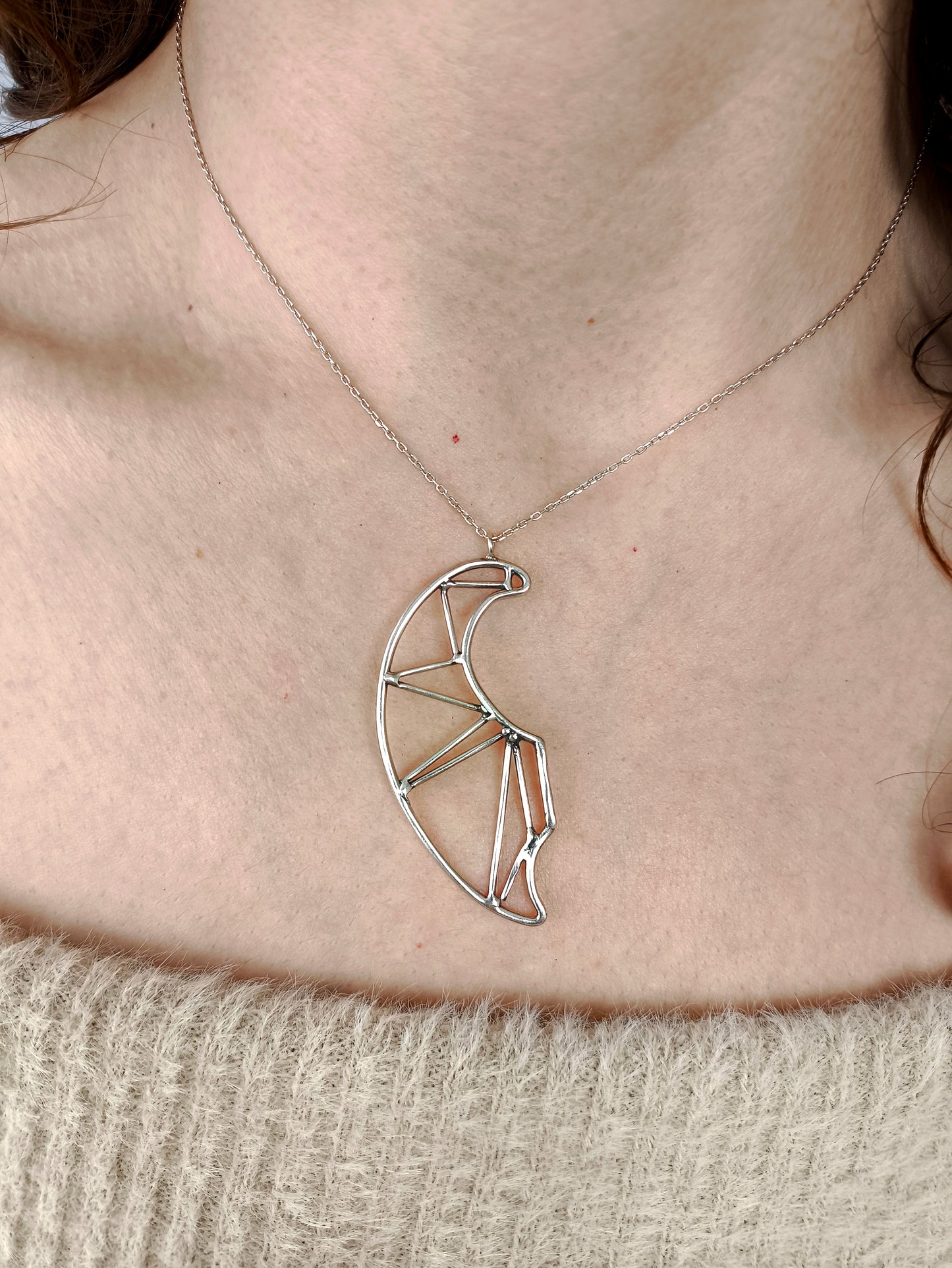 tutunduğum kolye – 925 ayar gümüş, içsel dönüşüm temalı el yapımı tasarım