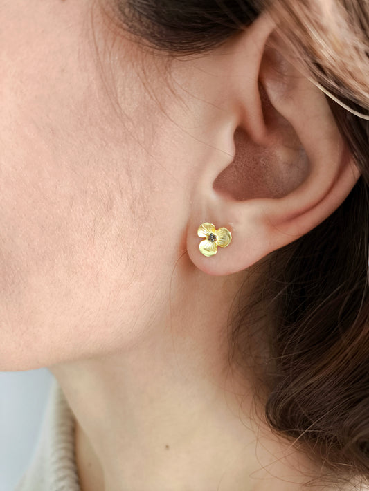 Mini Çiçek Küpe Takımı