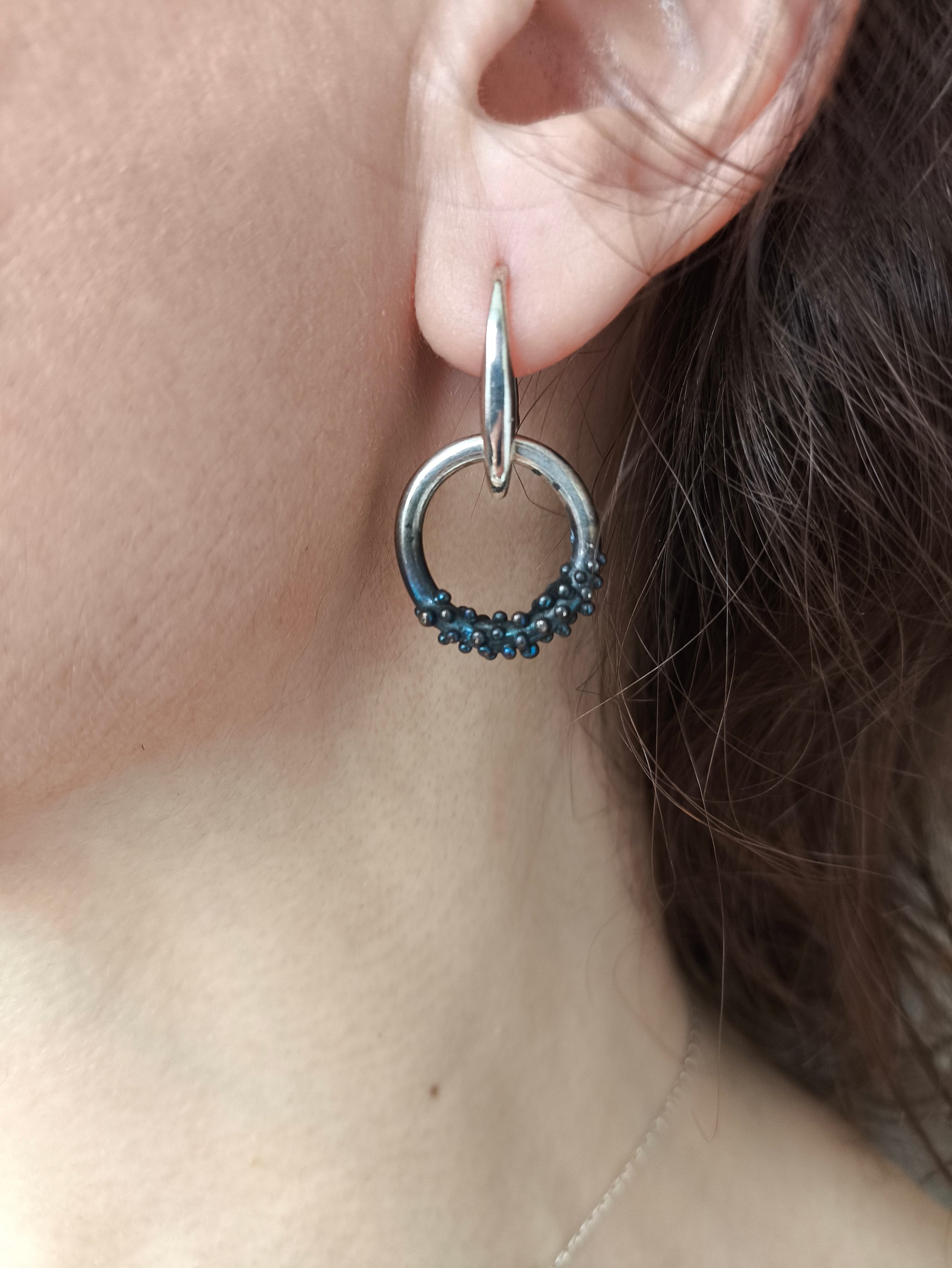 tanem küpe - gümüş anlamlı tasarım