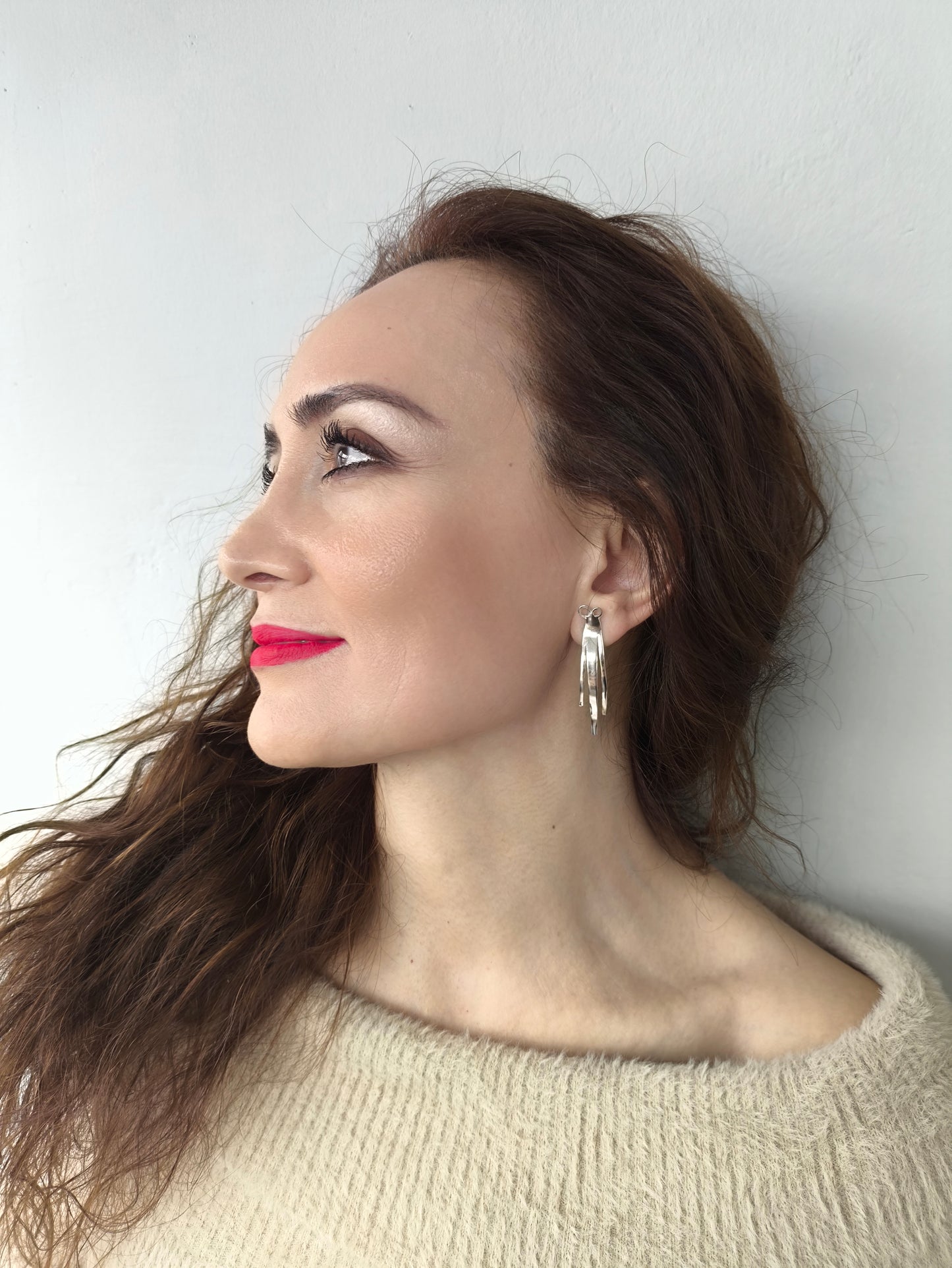 Üç Parmak Küpe Takımı