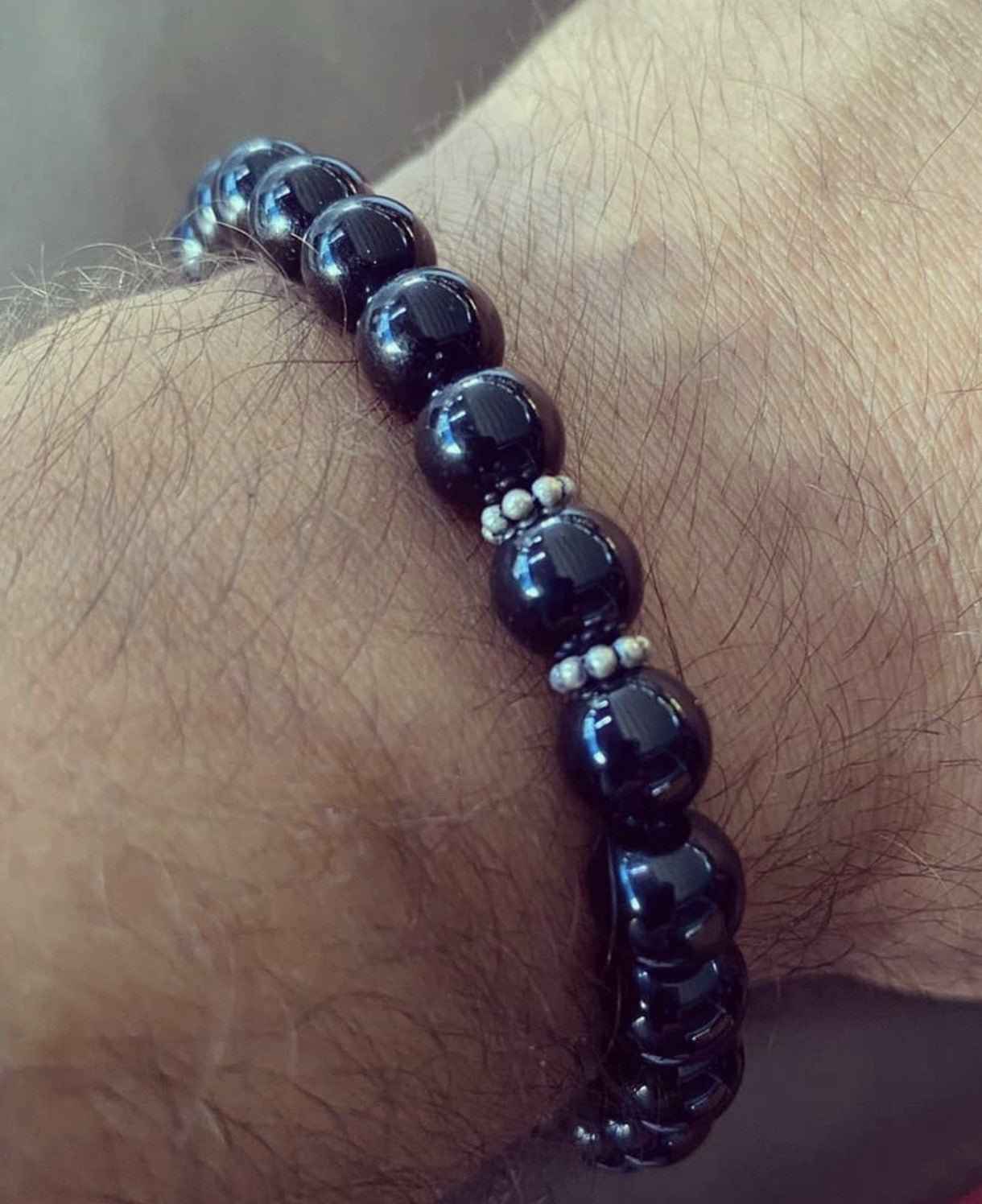 Oniks Doğal Taşlı Erkek Bileklik I