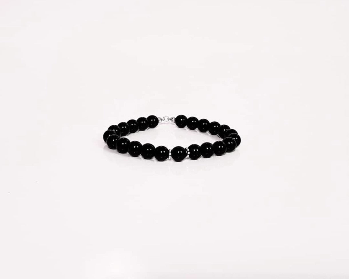 Oniks Doğal Taşlı Erkek Bileklik I