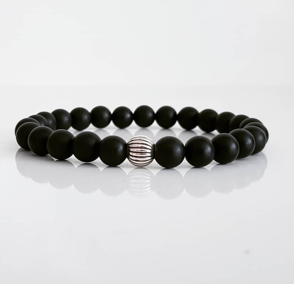 Oniks Doğal Taşlı Erkek Bileklik I