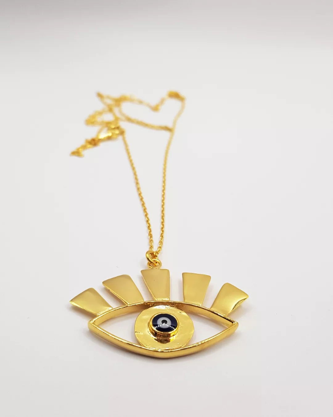 gönül gözü kolye - mevlana ilhamlı soğuk mine altın kaplama gümüş takı