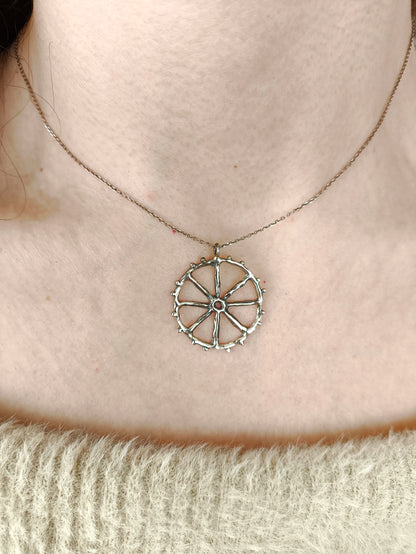 dümen kolye – 925 ayar gümüş hayatın kontrolü sembolü kişisel farkındalık takısı