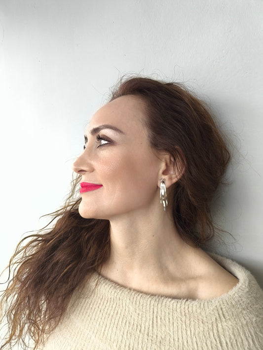 Üç Parmak Küpe Takımı